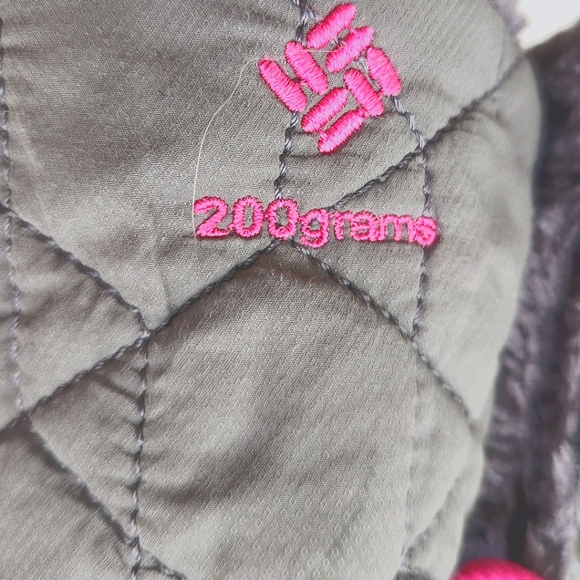 Columbia Women's Boots with 200g Insulation, Grey with Pink Accents, Size 6 - Picture 3 of 6